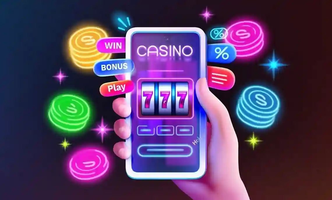 မြန်မာ ကစားသူ မိုဘိုင်းဖုန်းဖြင့် Online Slot ကစားနေမှု
